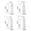 Custom 500ml 17oz PE White Home Pet Cleaning Empty Spray Bottle Plastic Garden Fine Mist Sprayer