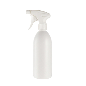Custom Logo Cleaning 17oz 500ml Plastic Spray Bottle with White Sprayer